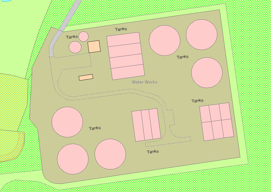 Topographic representation of a site prior to functional site capture.