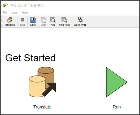 MapInfo Professional UI showing FME Quick Translator actions