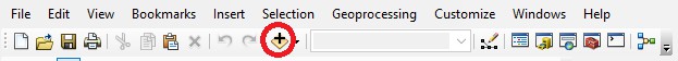 ArcMap toolbar.