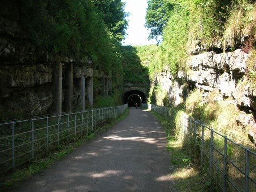 Photo showing an example of a below surface level tunnel.