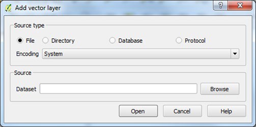 Add Vector Layer dialog