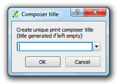Compose title dialog box