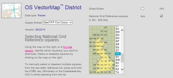 OS VectorMap District in GeoTIFF Full Colour supply format
