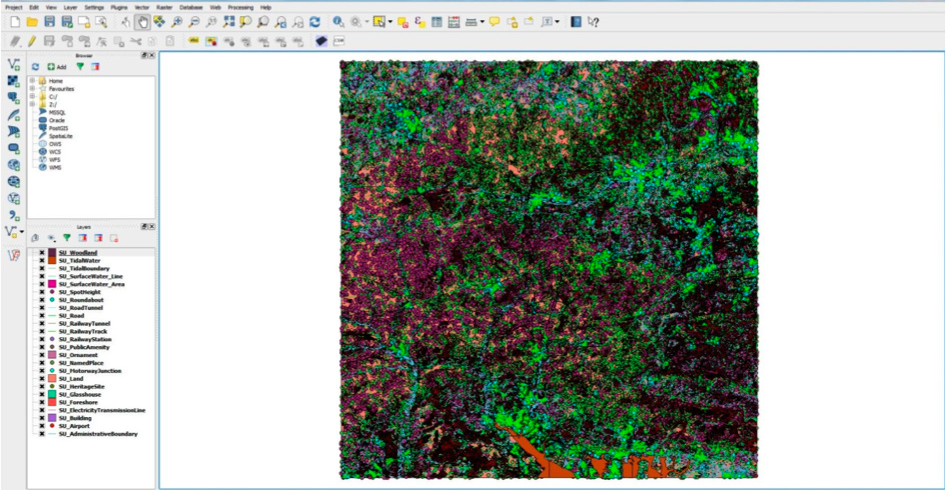 Map data shown in the main window