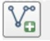 Open vector layer button in the QGIS toolbar