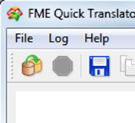 Translate button snown in the FME quick translator dialog window
