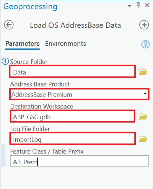 ArcGIS Pro Geoprocessing window