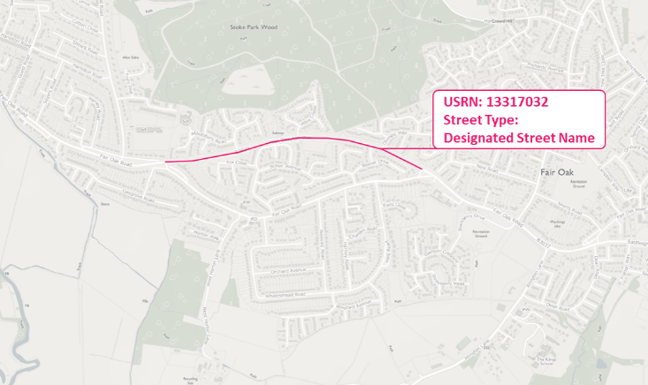 RN representation of Alan Drayton Way, showing Type 1 geometry (Alan Drayton Way).