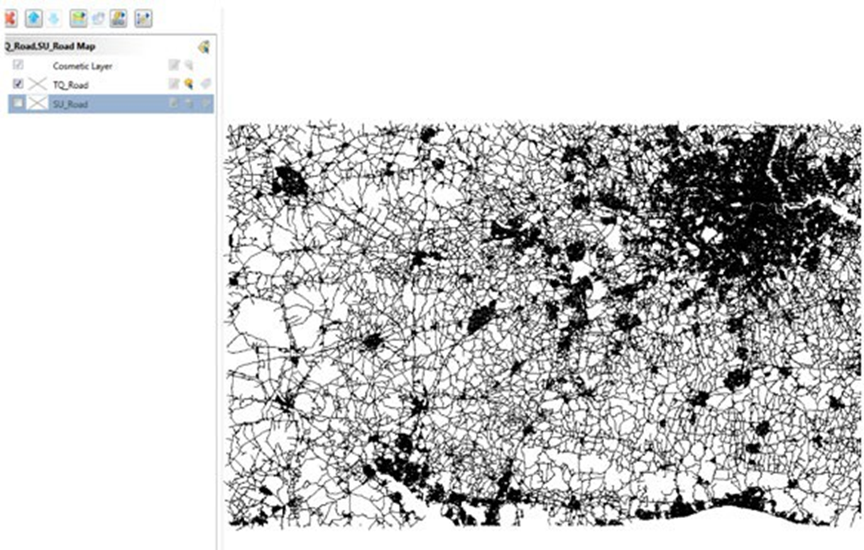 Merged data shown in the main data window 