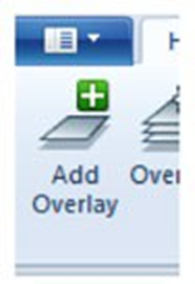 Add overlay button on the Cadcorp toolbar